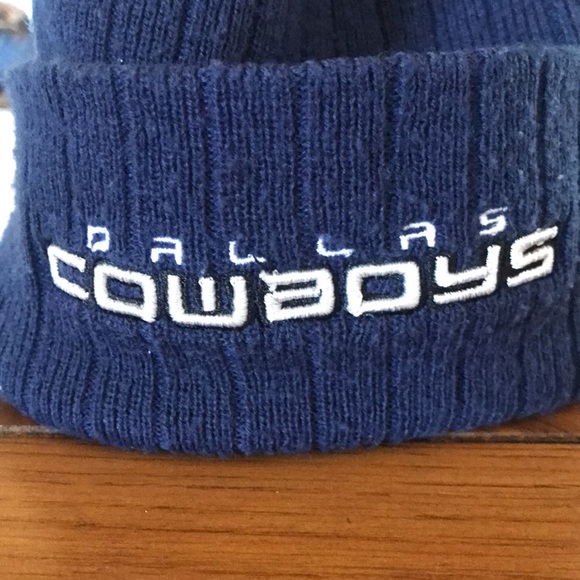 REEBOK & NFL•”ON FIELD” VINTAGE• Men’s •Dallas Cowboys Beanie• Navy & White - Picture 10 of 14